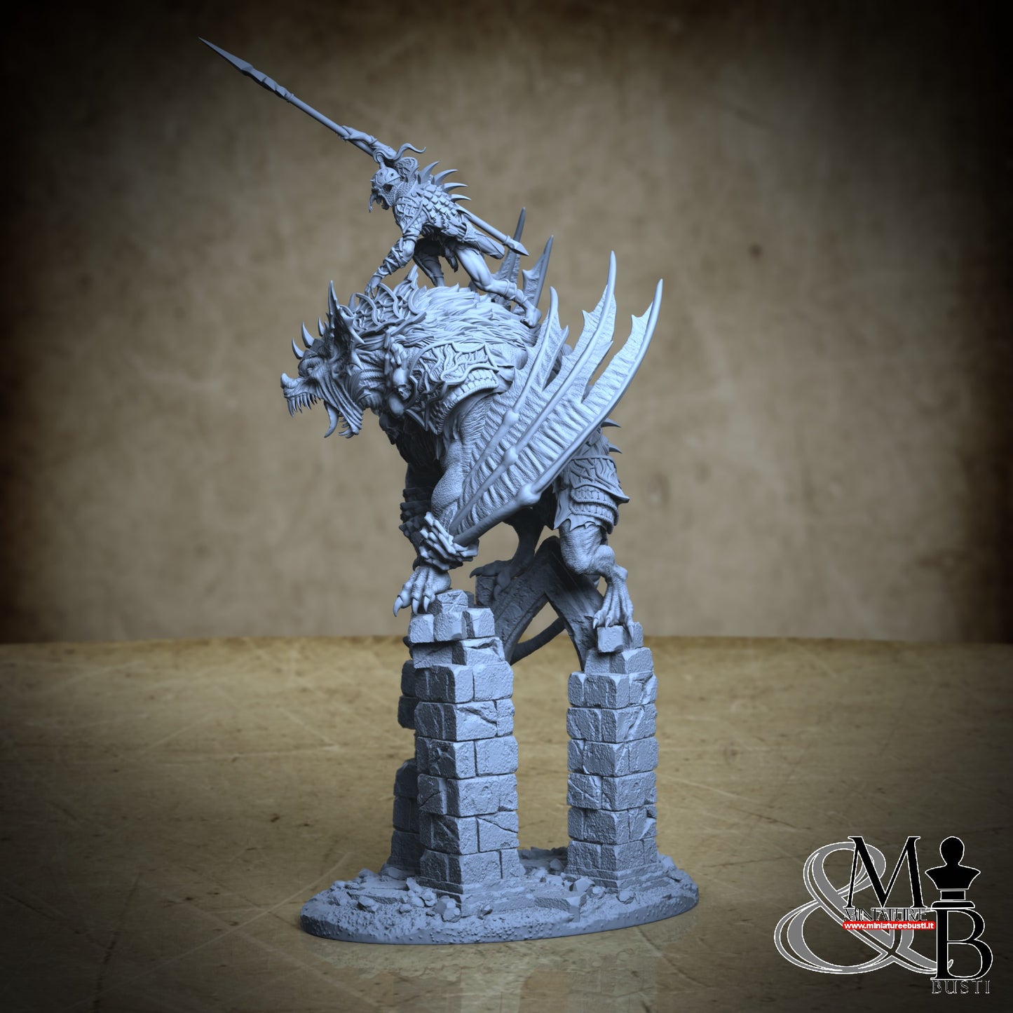 Dire Bat Riders - Pose 02