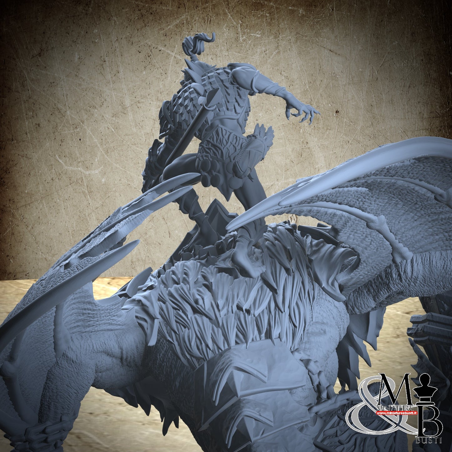 Dire Bat Riders - Pose 03
