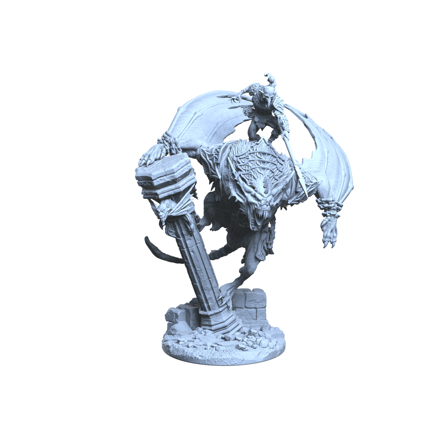 Dire Bat Riders - Pose 03