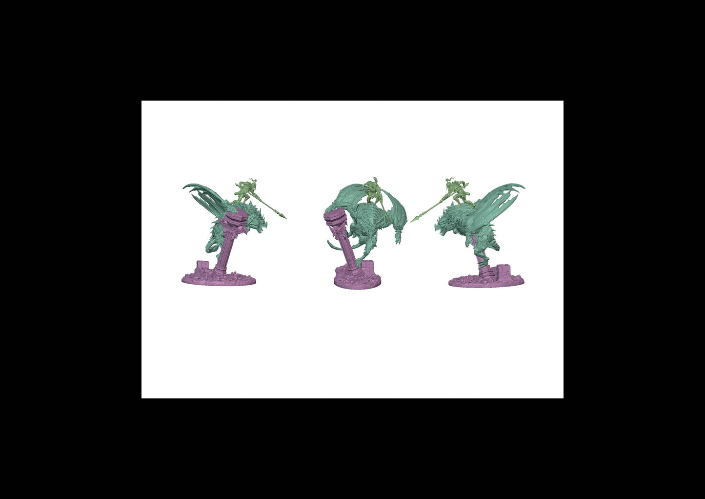 Dire Bat Riders - Pose 03