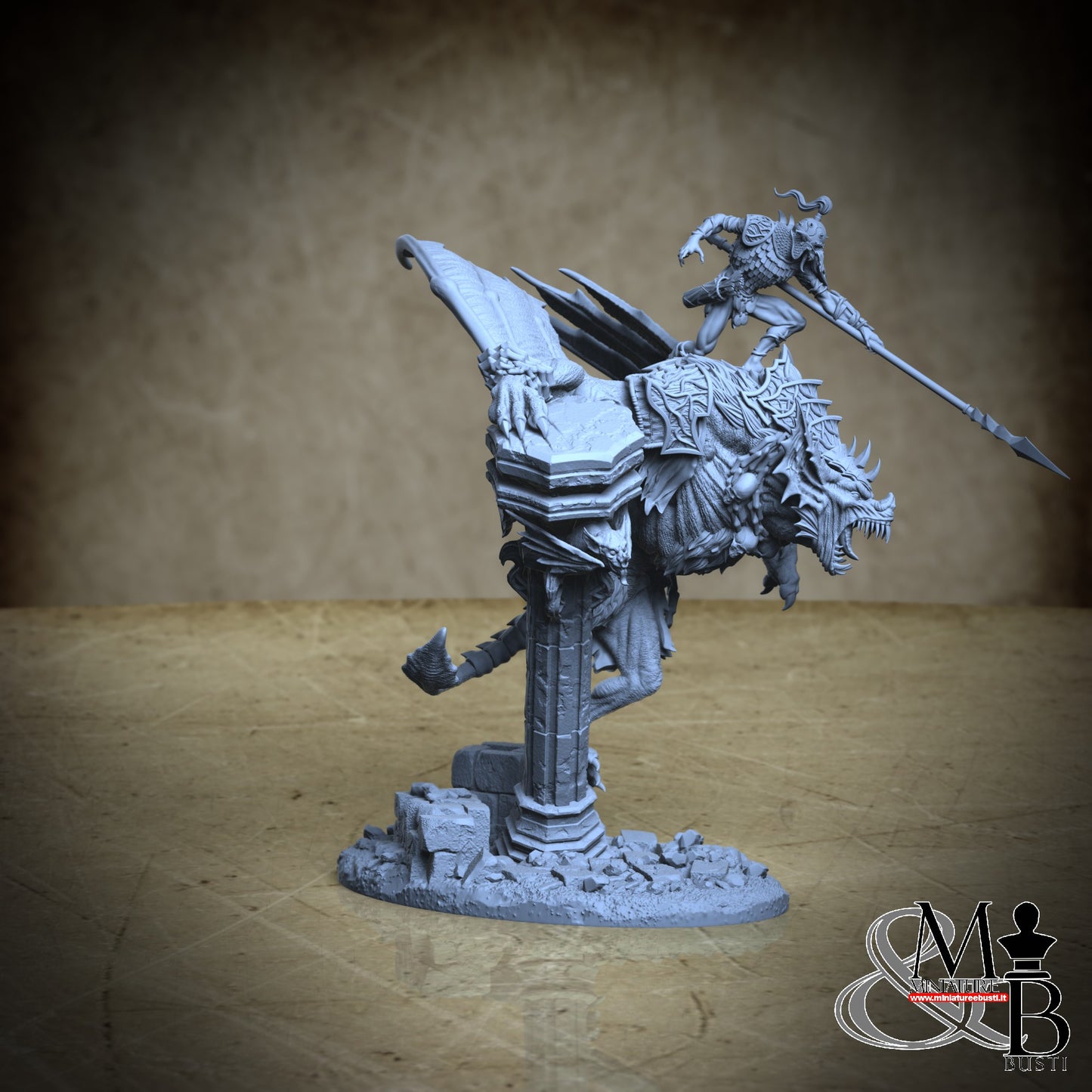 Dire Bat Riders - Pose 03