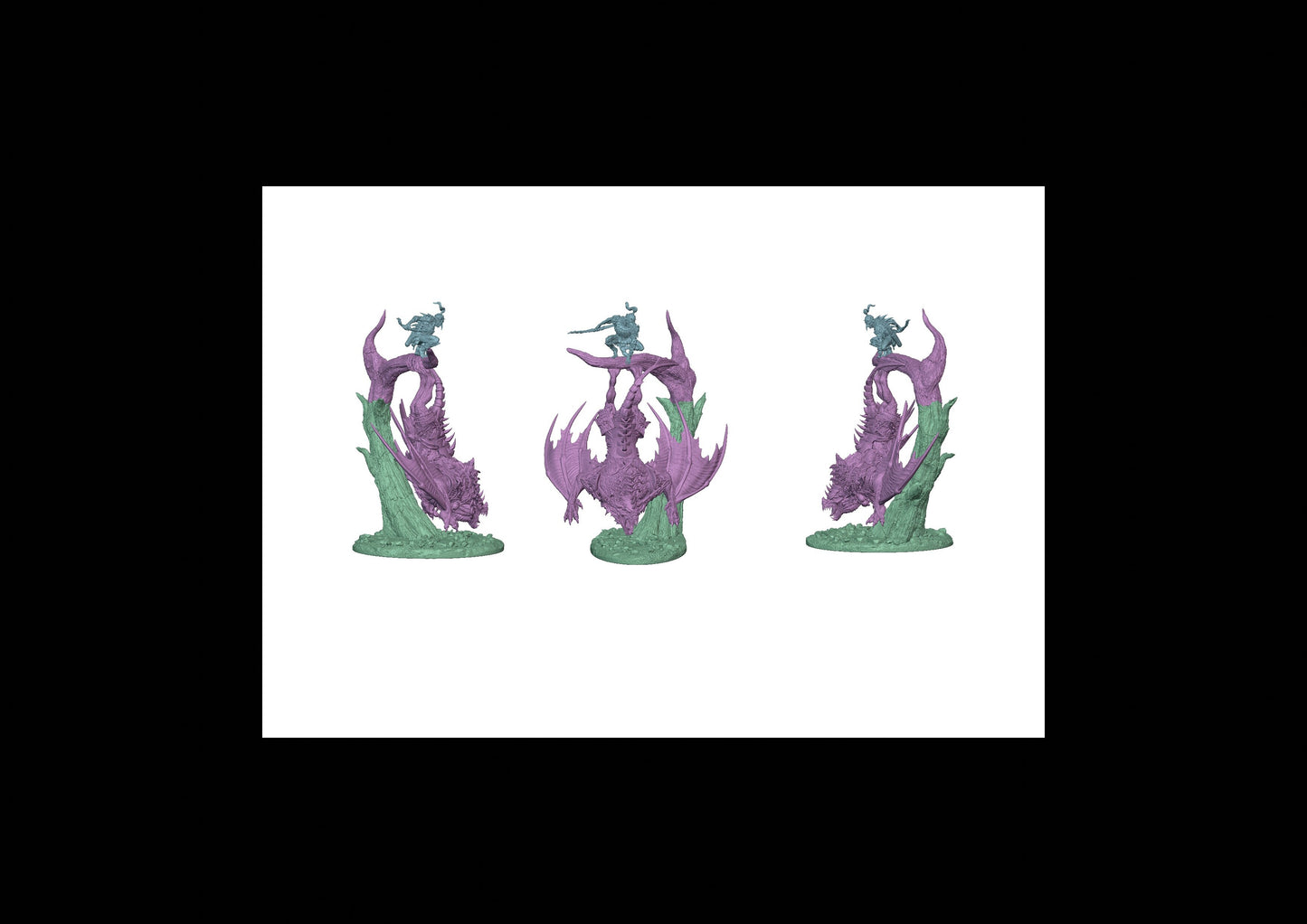 Dire Bat Riders - Pose 04