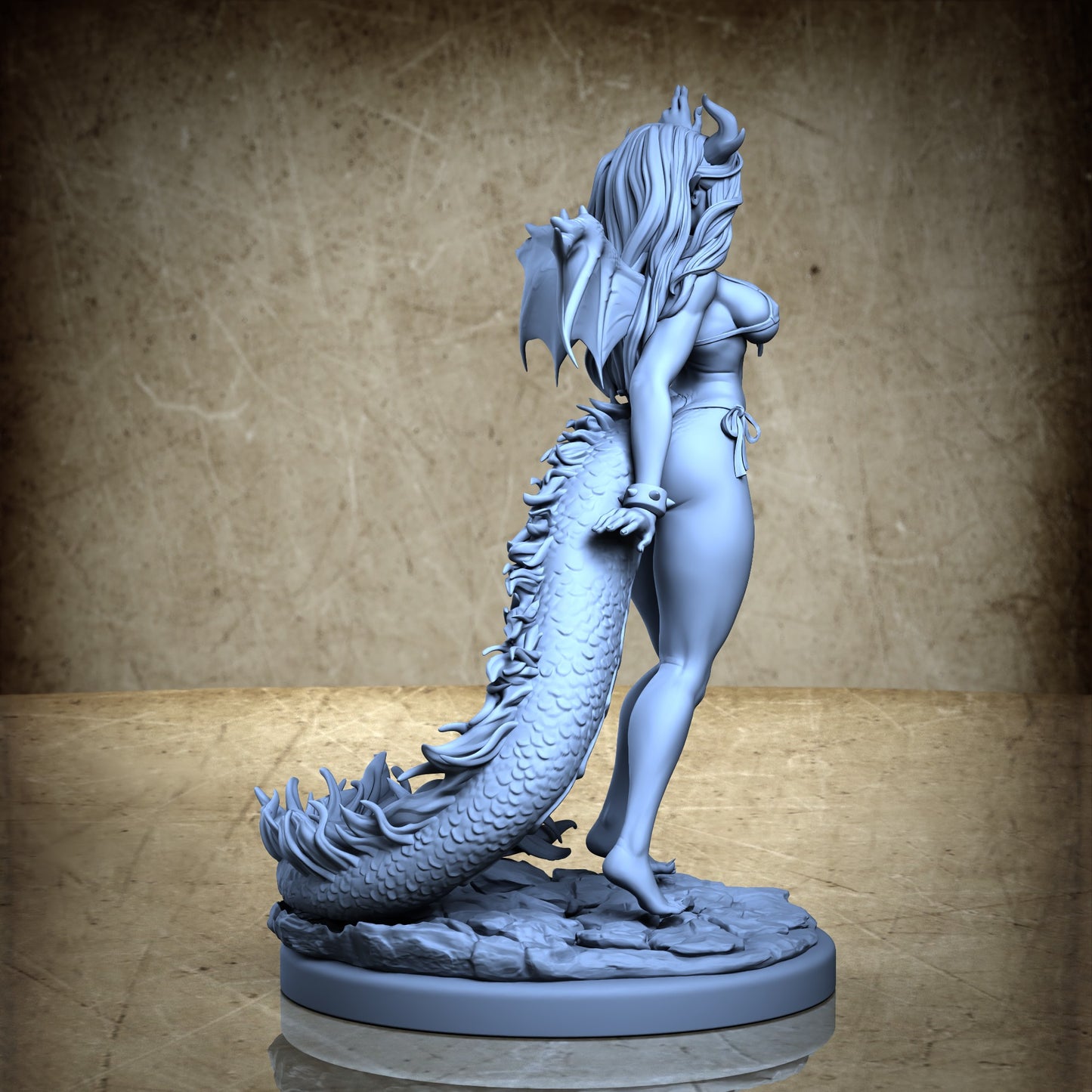 Dracia - Dragon girl pin-up - Bikini