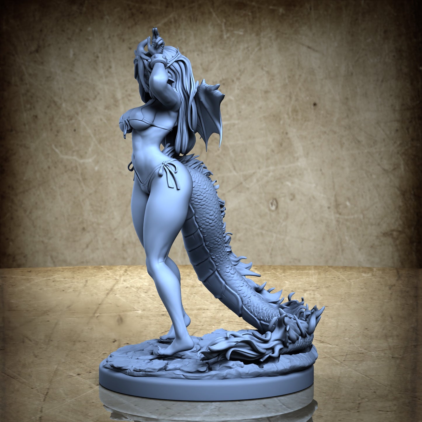Dracia - Dragon girl pin-up - Bikini