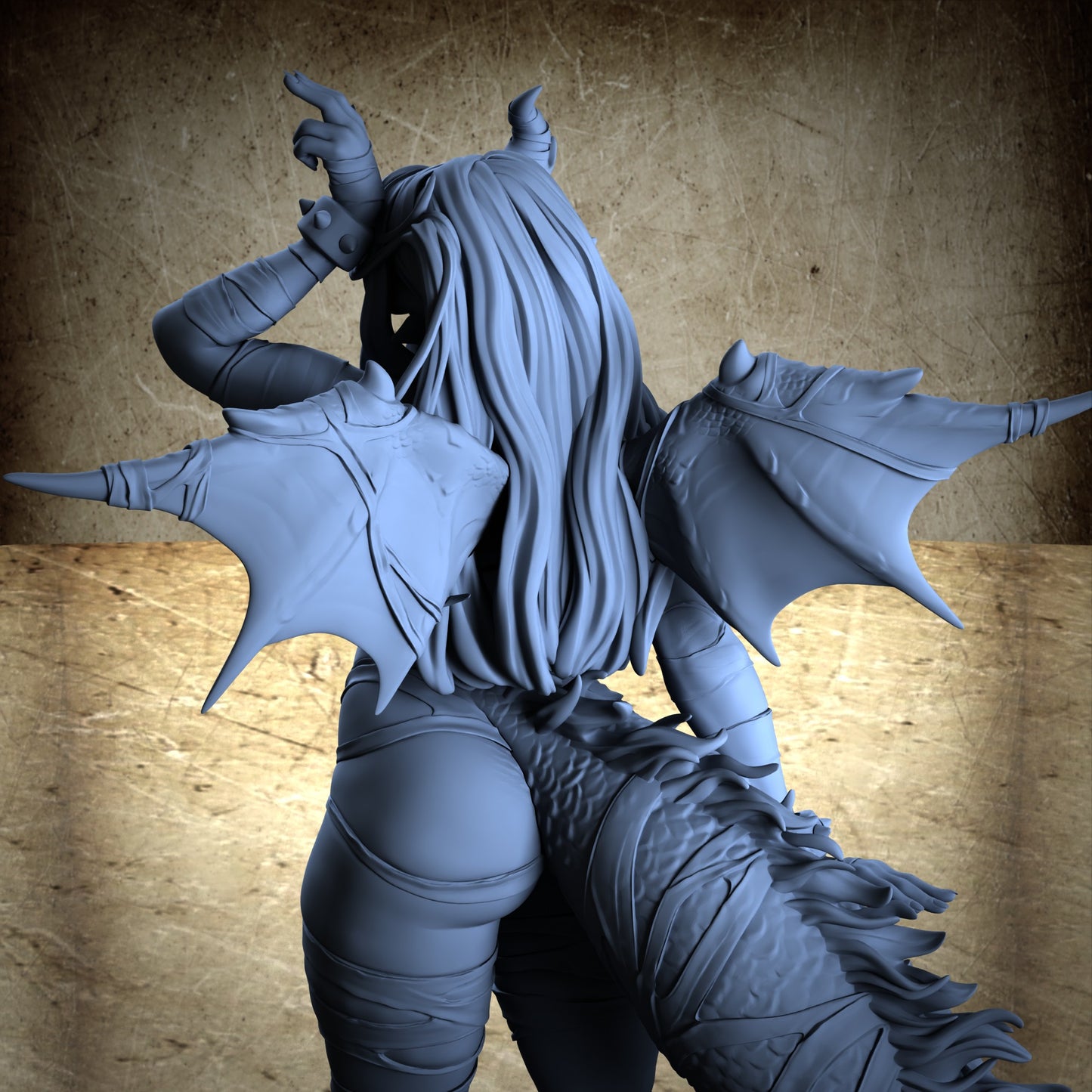 Dracia - Dragon girl pin-up - Standard Bounded