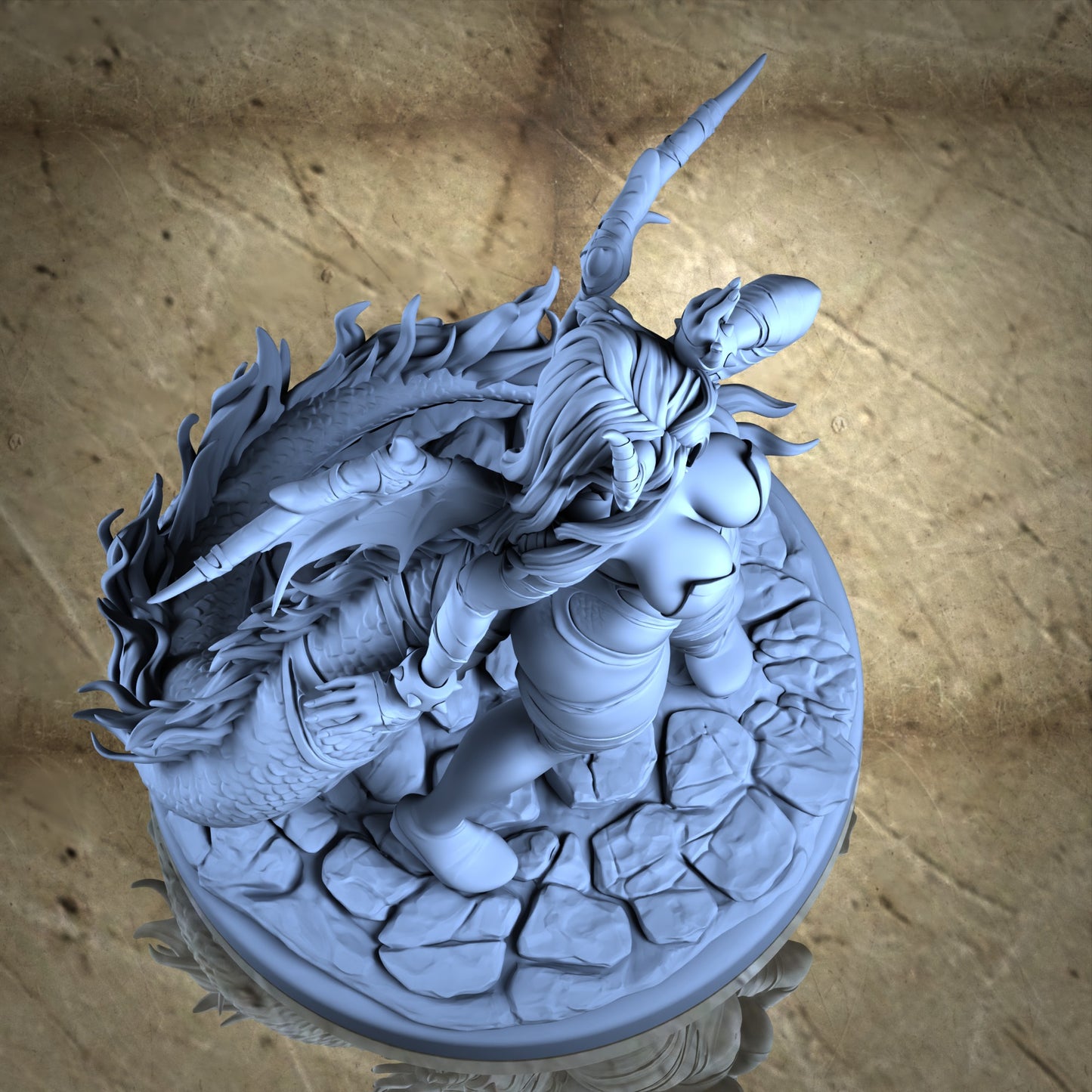 Dracia - Dragon girl pin-up - Standard Bounded