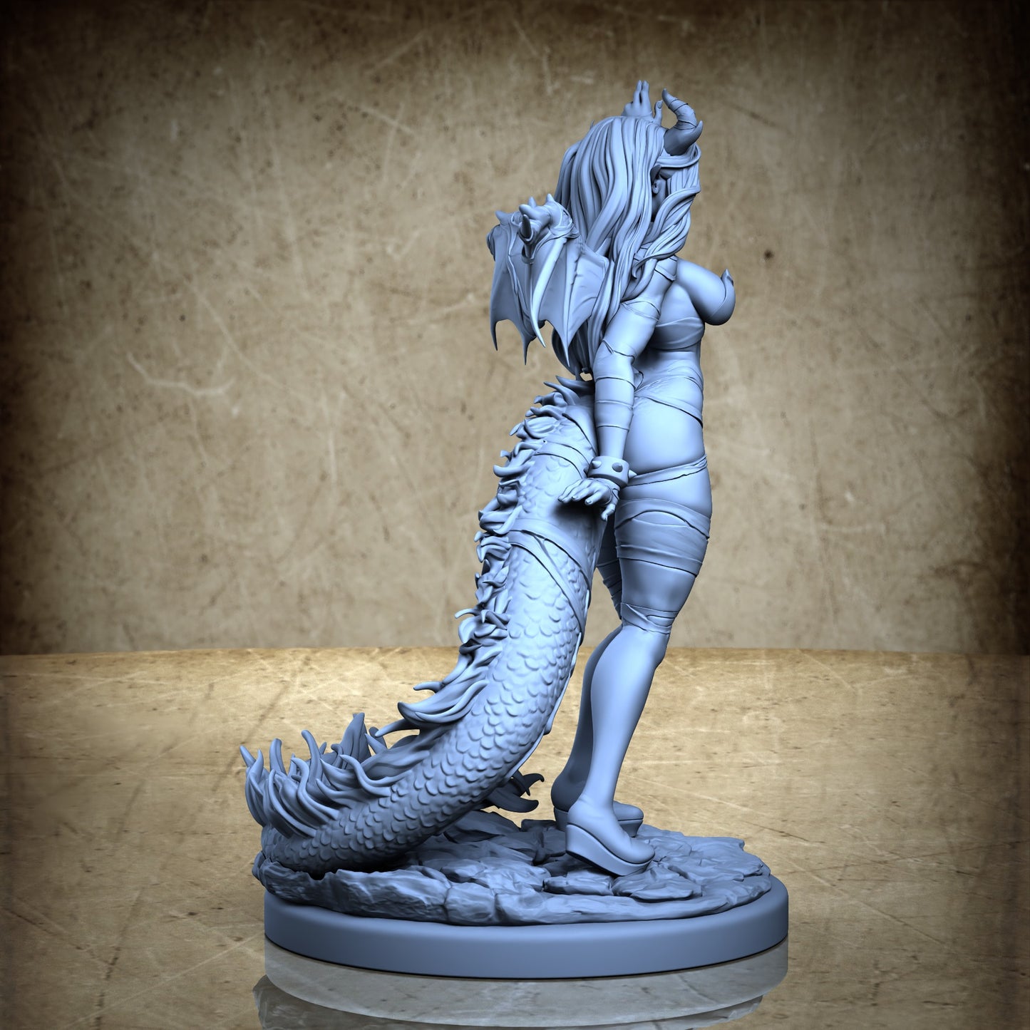 Dracia - Dragon girl pin-up - Standard Bounded
