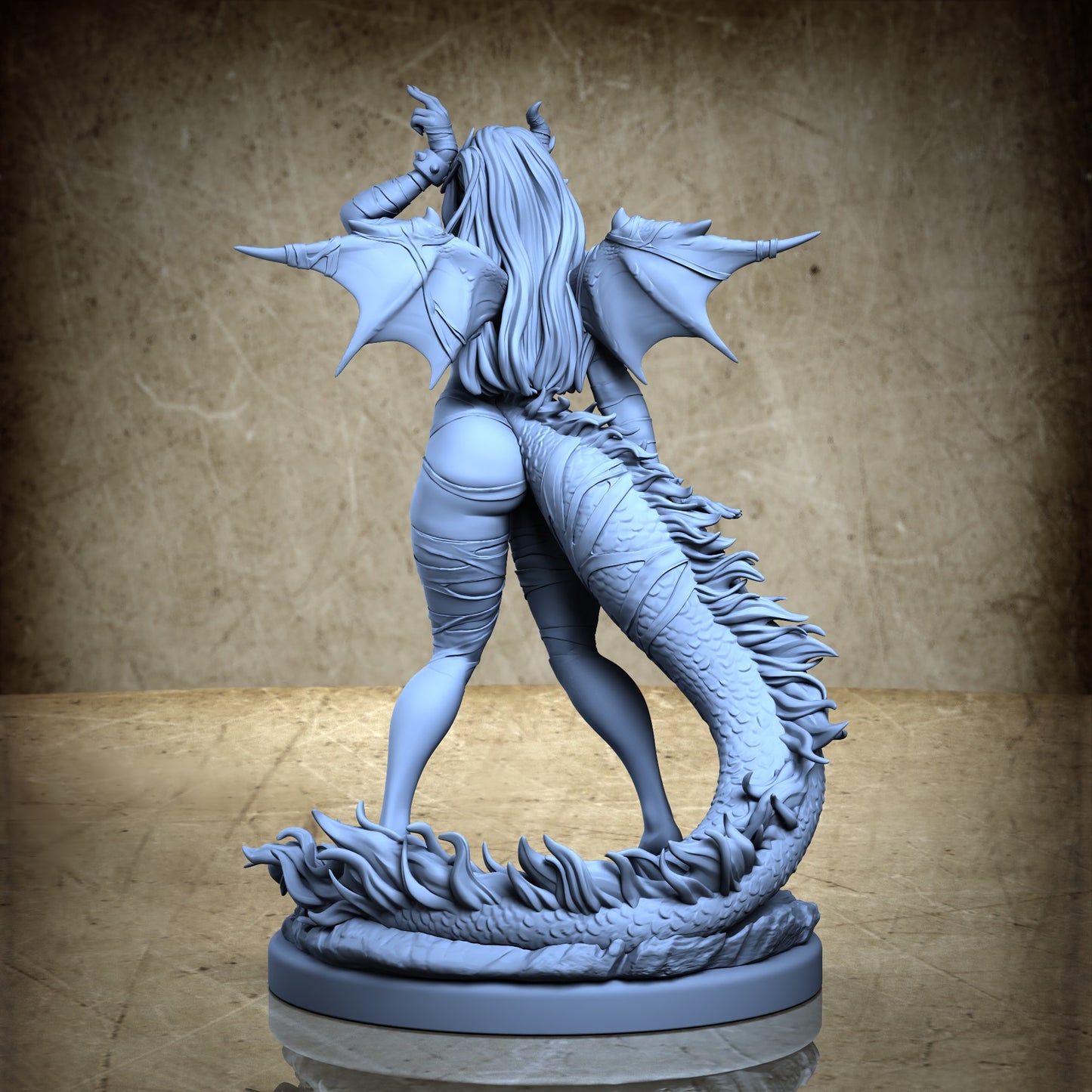 Dracia - Dragon girl pin-up - Standard Bounded