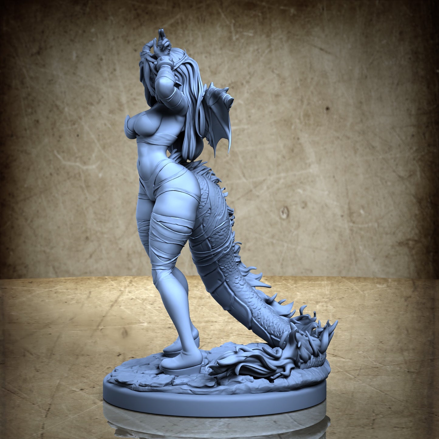 Dracia - Dragon girl pin-up - Standard Bounded