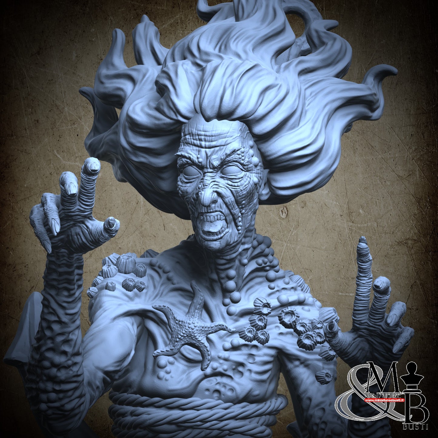 The Drowned Sea Witch - bust