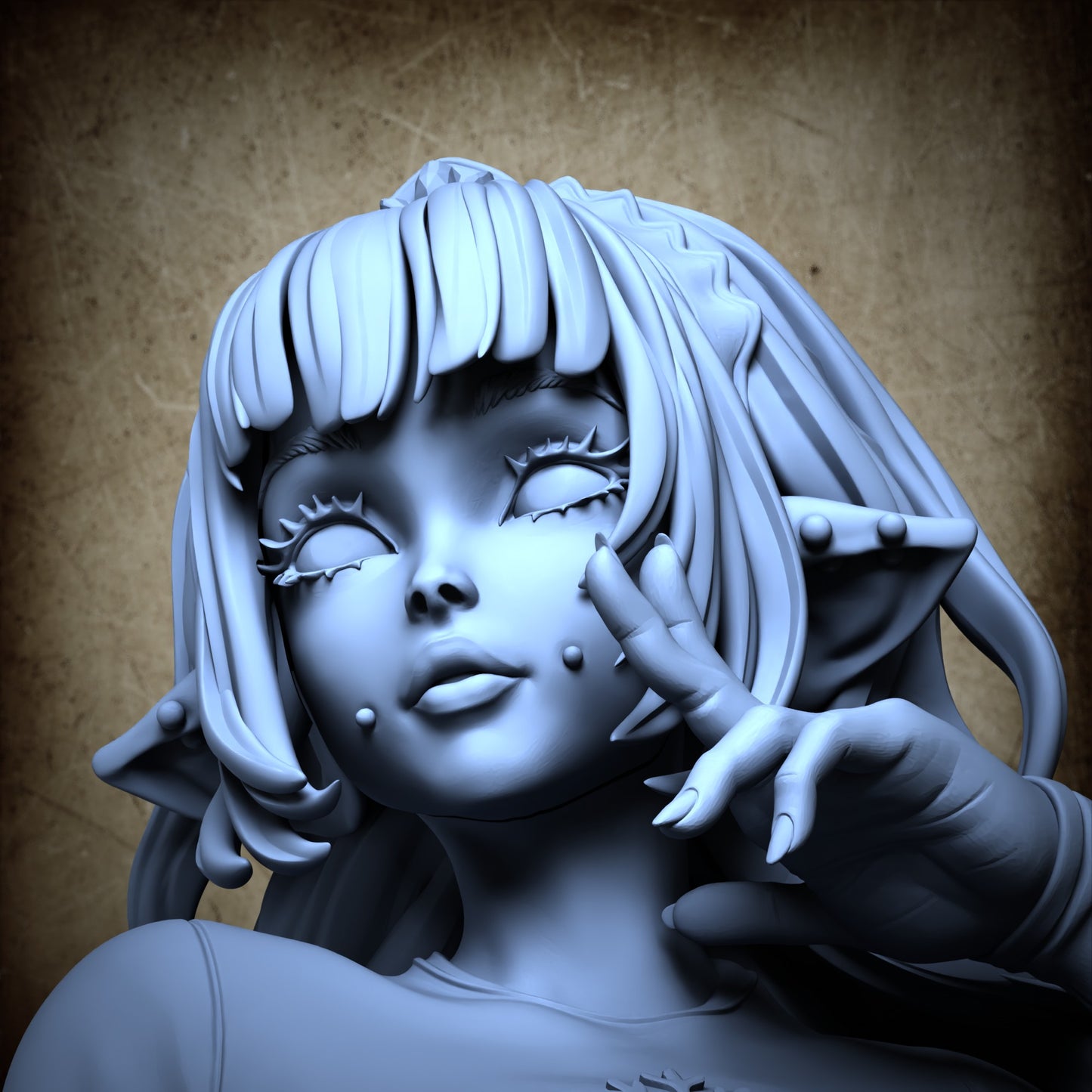 Eirra - Snow Goblin Girl - SFW with Piercings