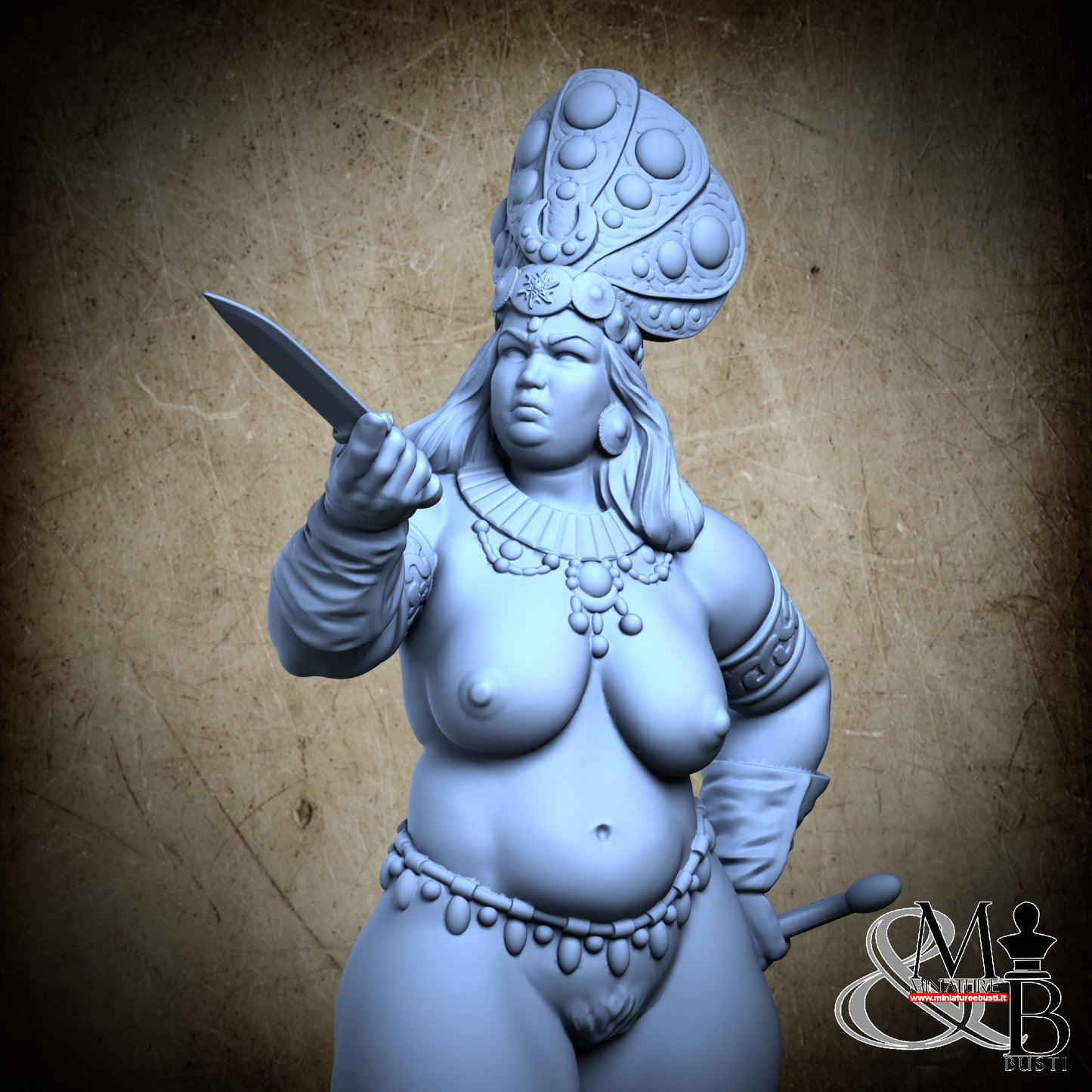 The slavetrader Farida - nsfw version - Knife