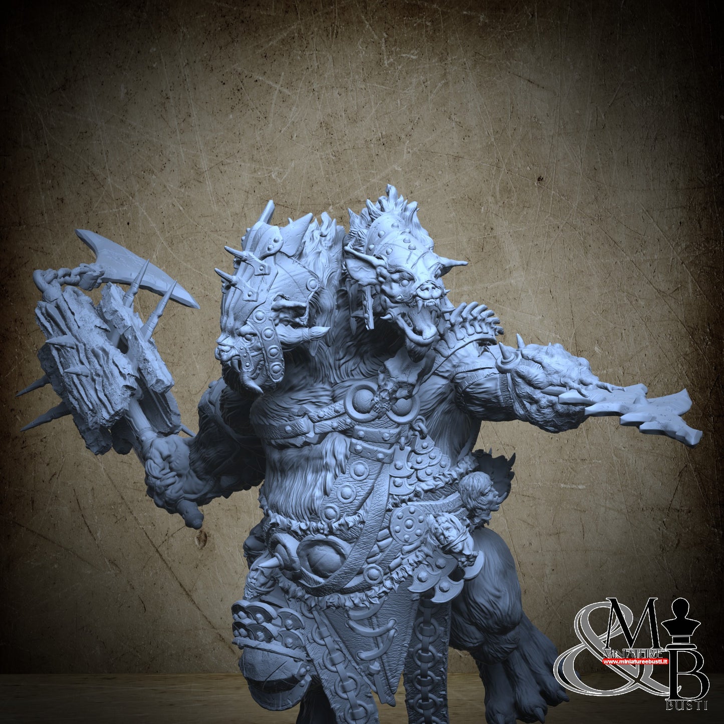 Gnoll Ettin - Pose 02