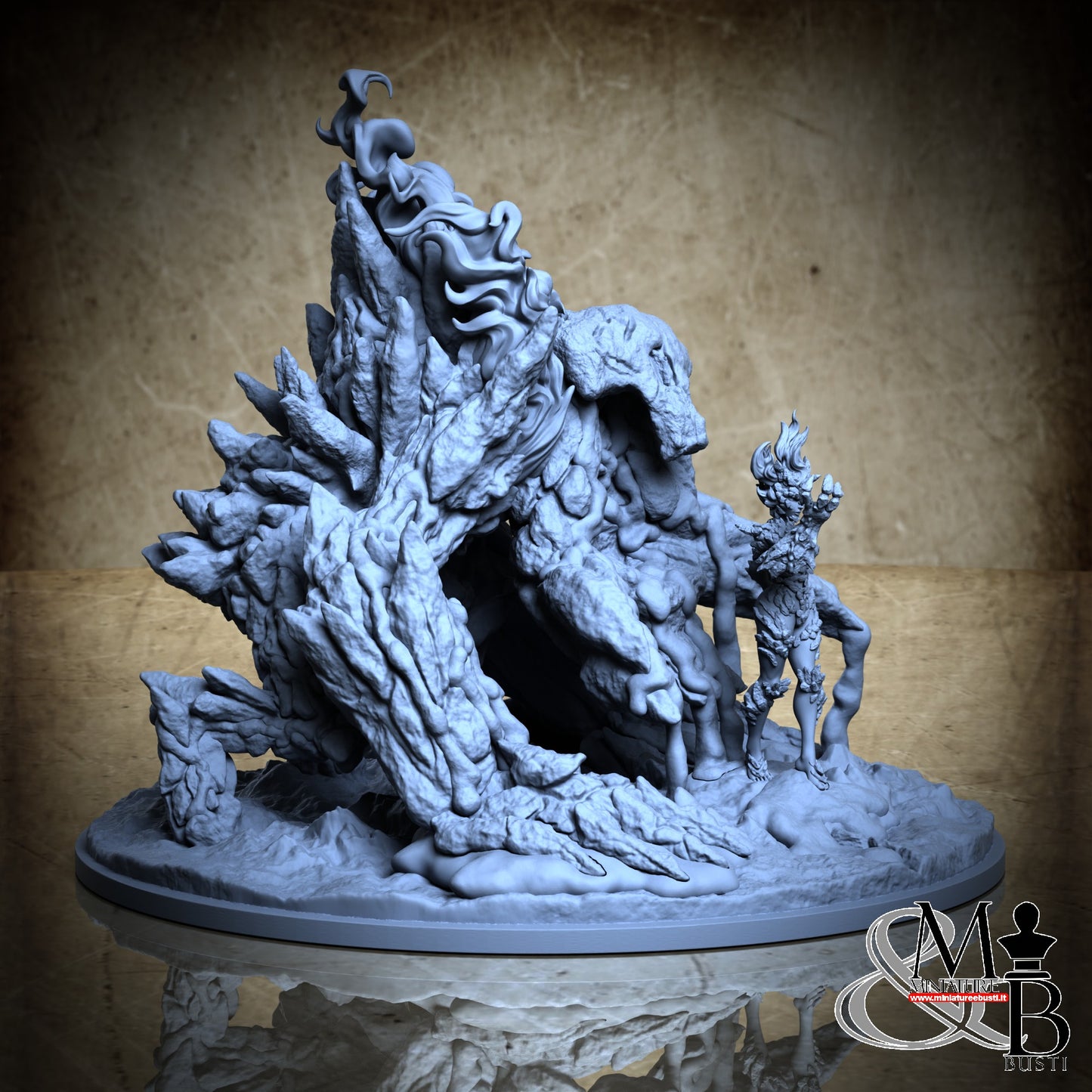 Shandra the Mistress of Cinder (Fire Elemental) and The Crwaling Inferno (Fire Golem)