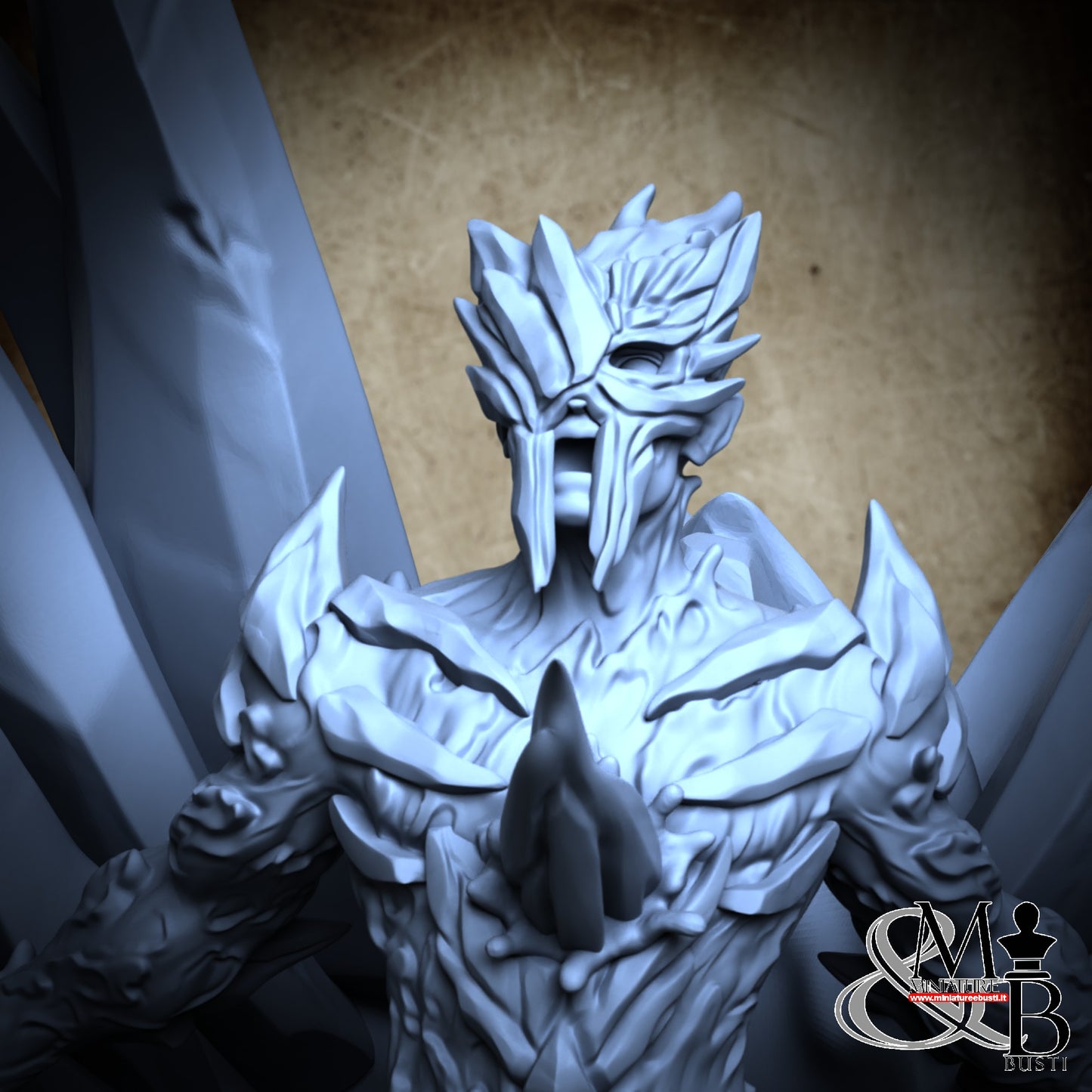 Munos the Icebound (Water Elemental) and The Glacial Ravager (Ice golem)