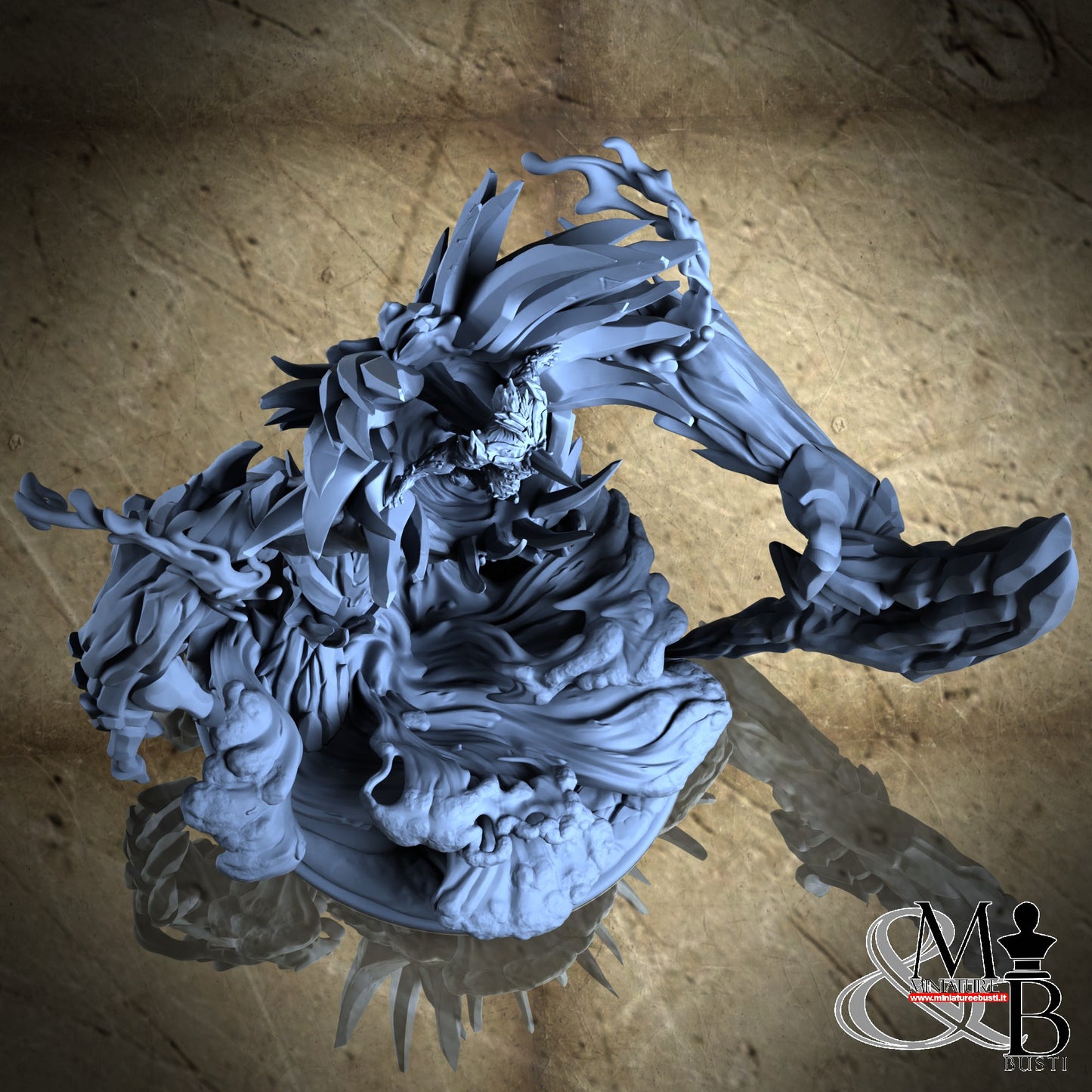 Munos the Icebound (Water Elemental) and The Glacial Ravager (Ice golem)