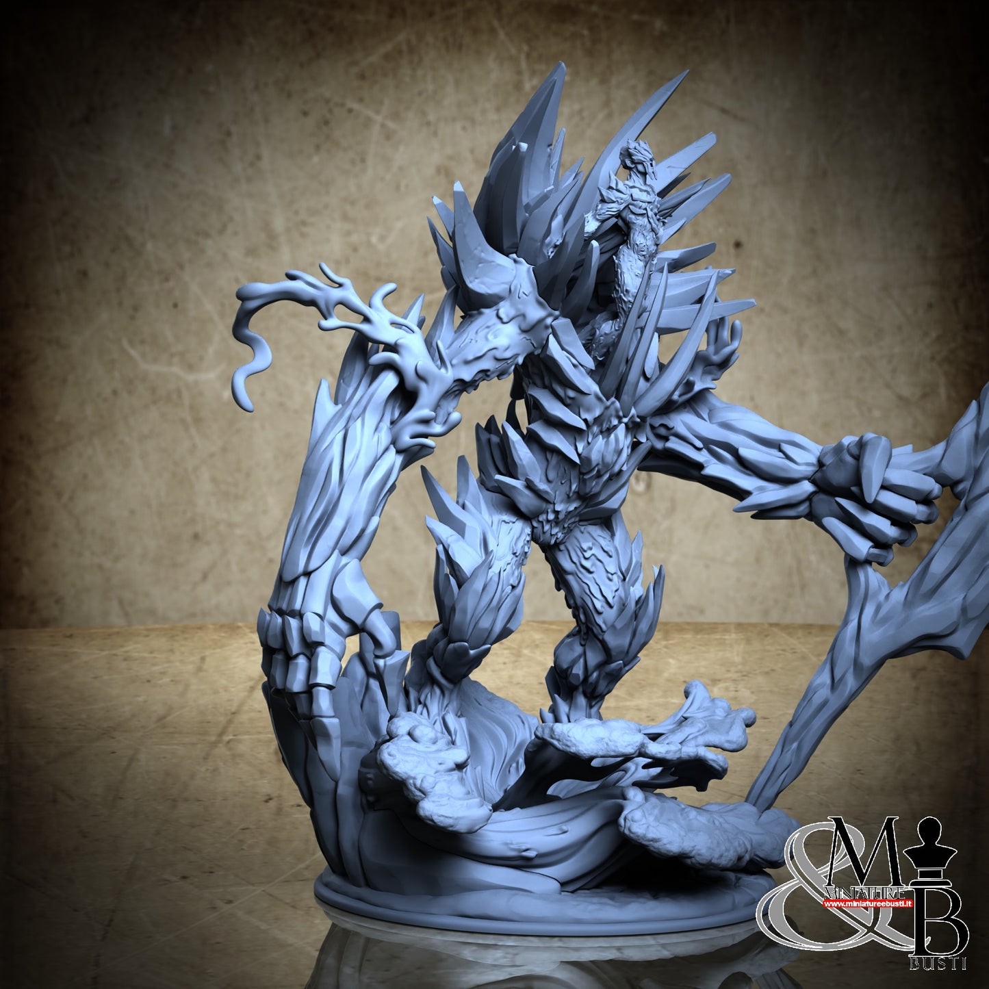 Munos the Icebound (Water Elemental) and The Glacial Ravager (Ice golem)