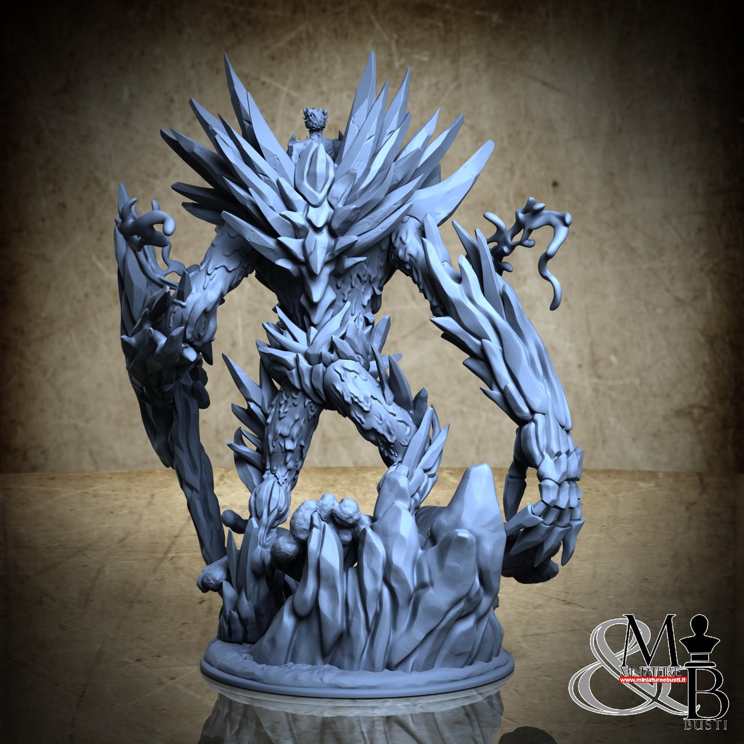 Munos the Icebound (Water Elemental) and The Glacial Ravager (Ice golem)