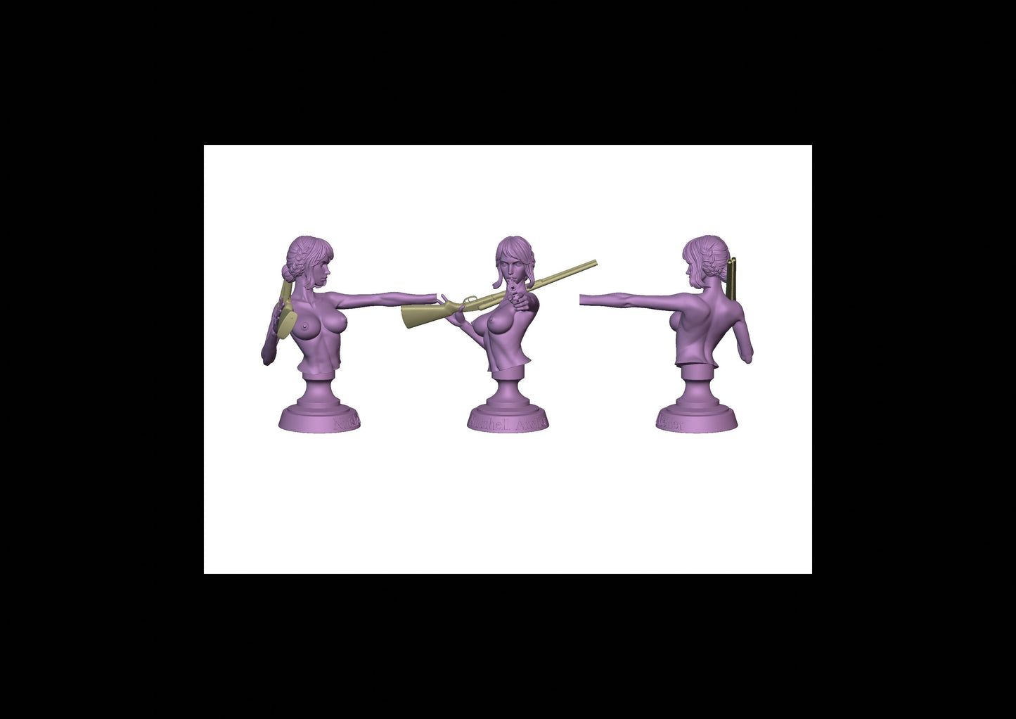 Gunslinger 01 Bust - Naked