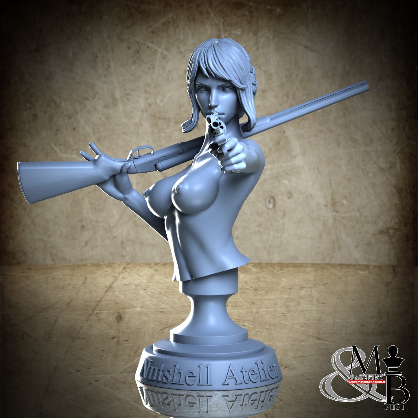 Gunslinger 01 Bust - Naked