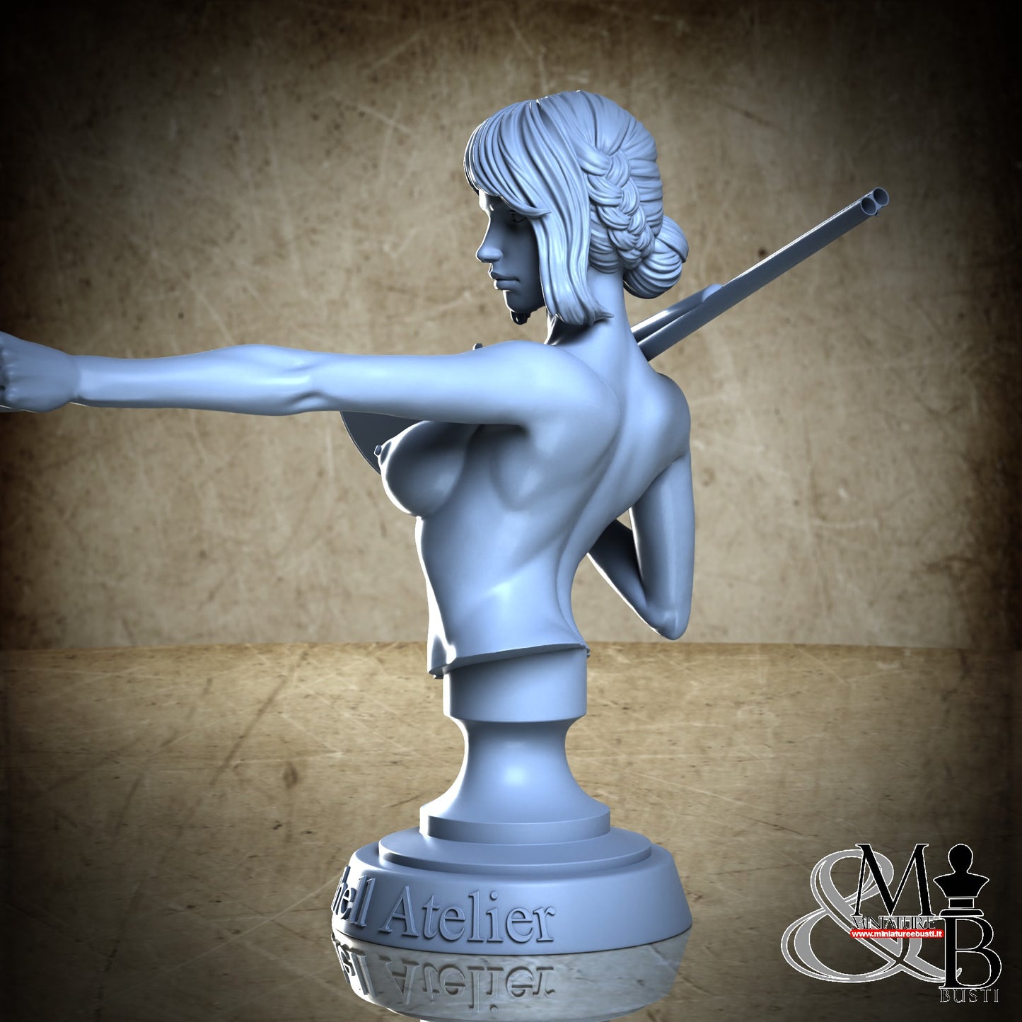 Gunslinger 01 Bust - Naked