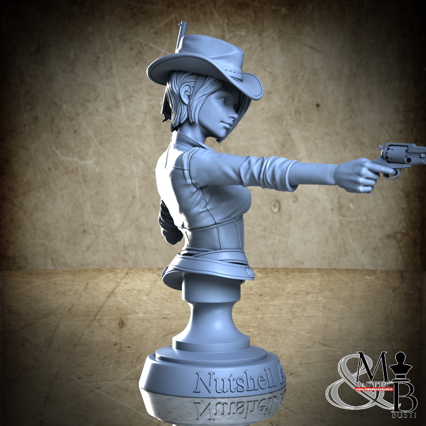 Gunslinger 02 Bust - Clothed Hat