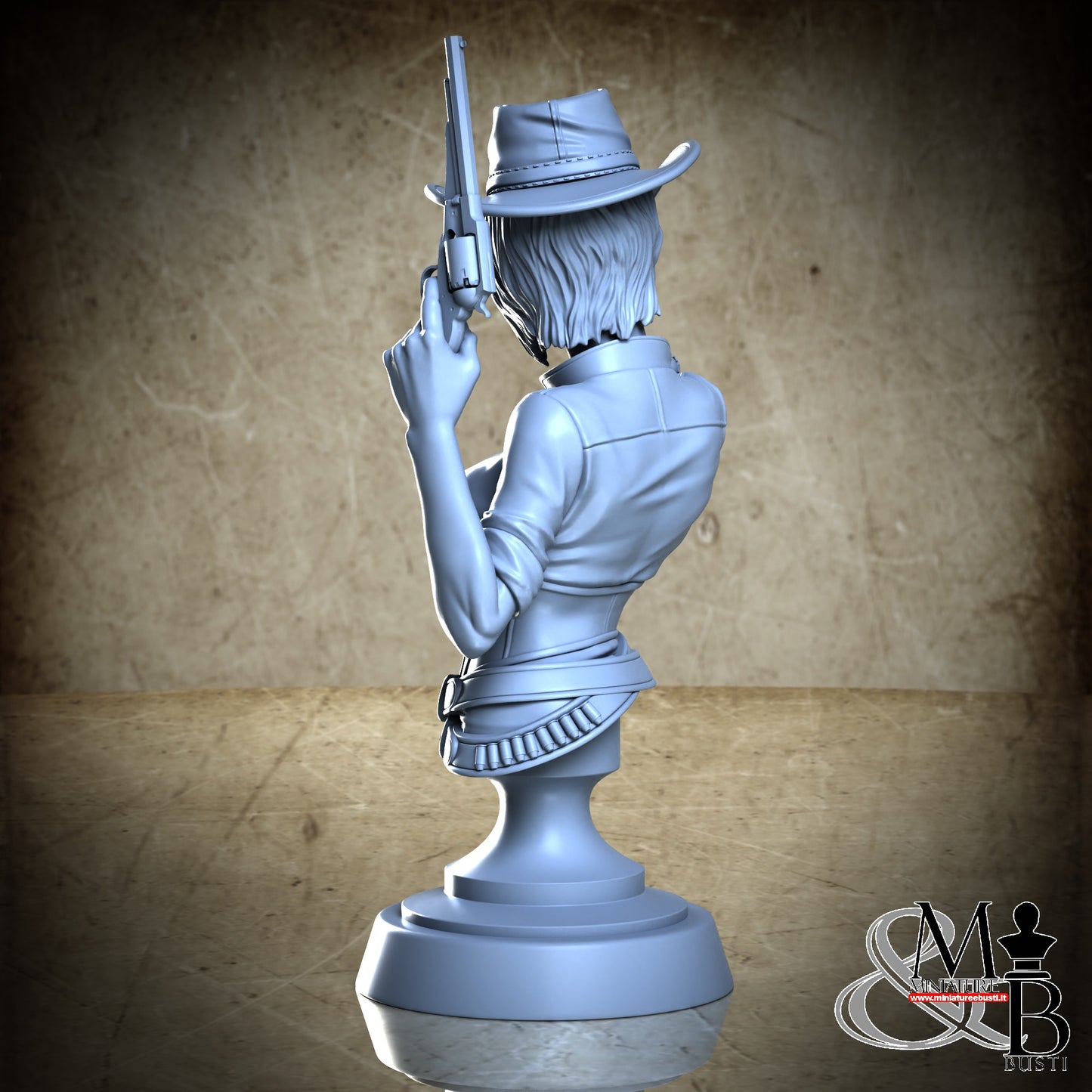 Gunslinger 02 Bust - Clothed Hat