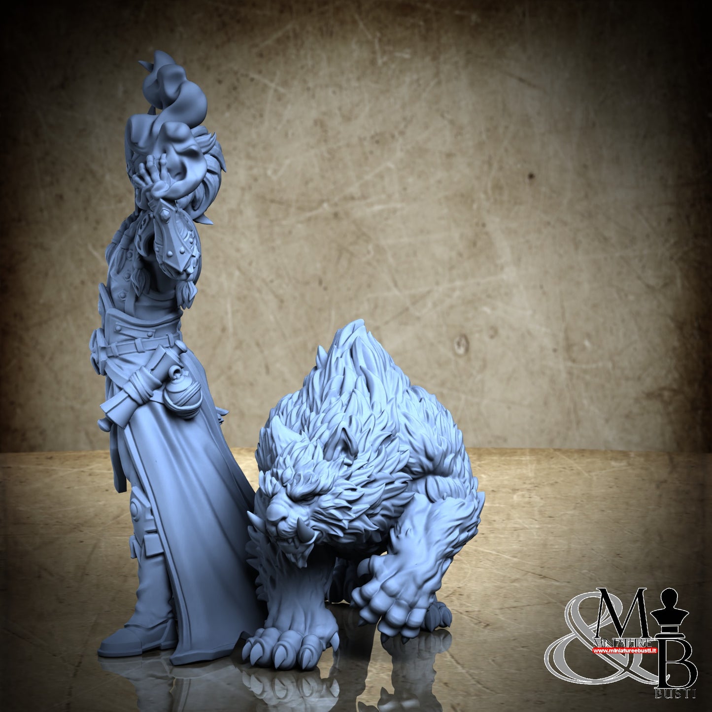 Haldor and his sabre-toothed tiger Frostfang