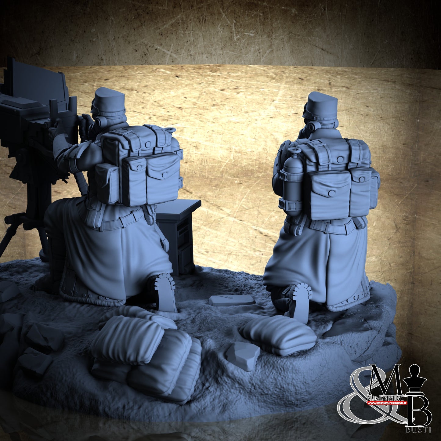Morior Heavy Infantry - Dual Gun Crounched Spotter