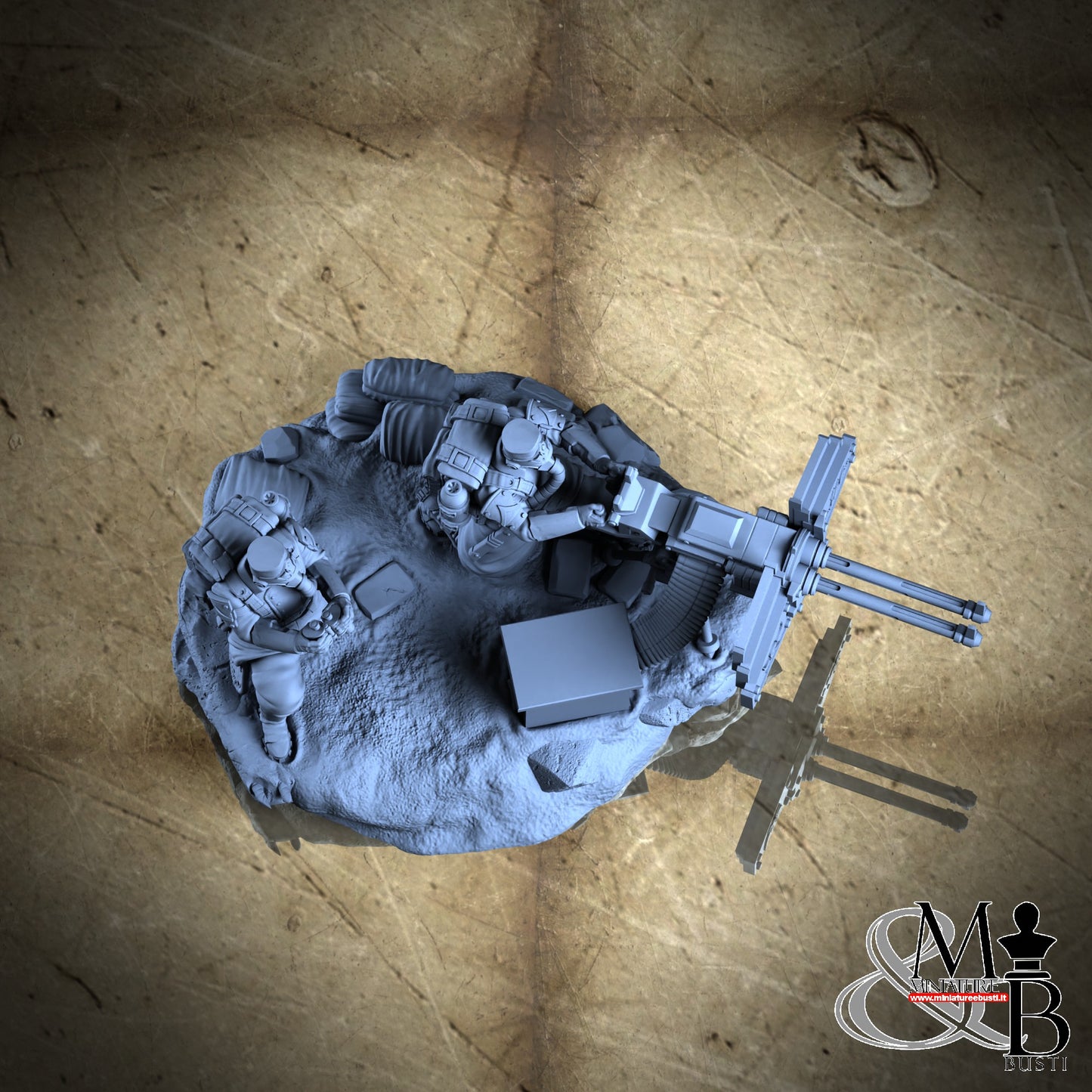 Morior Heavy Infantry - Dual Gun Crounched Spotter