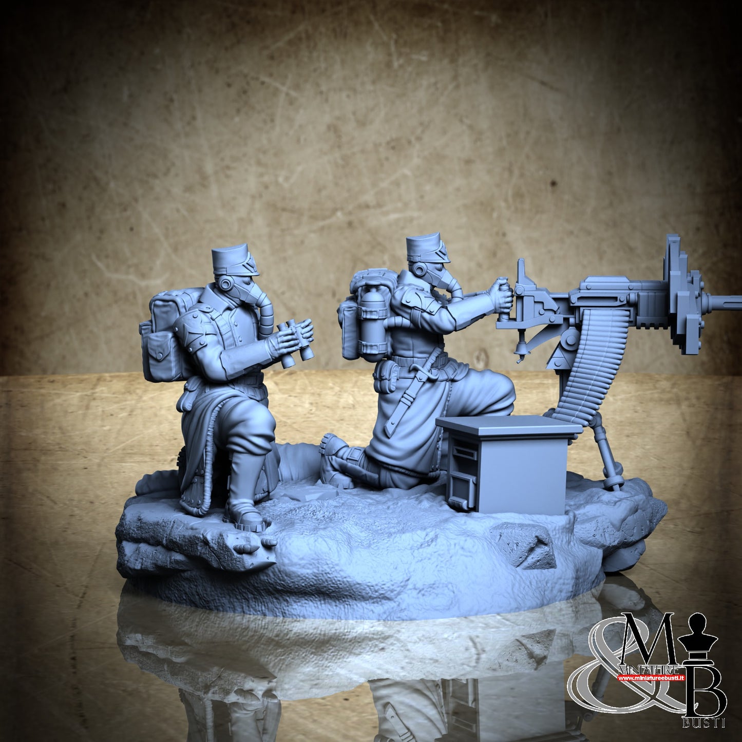 Morior Heavy Infantry - Dual Gun Crounched Spotter
