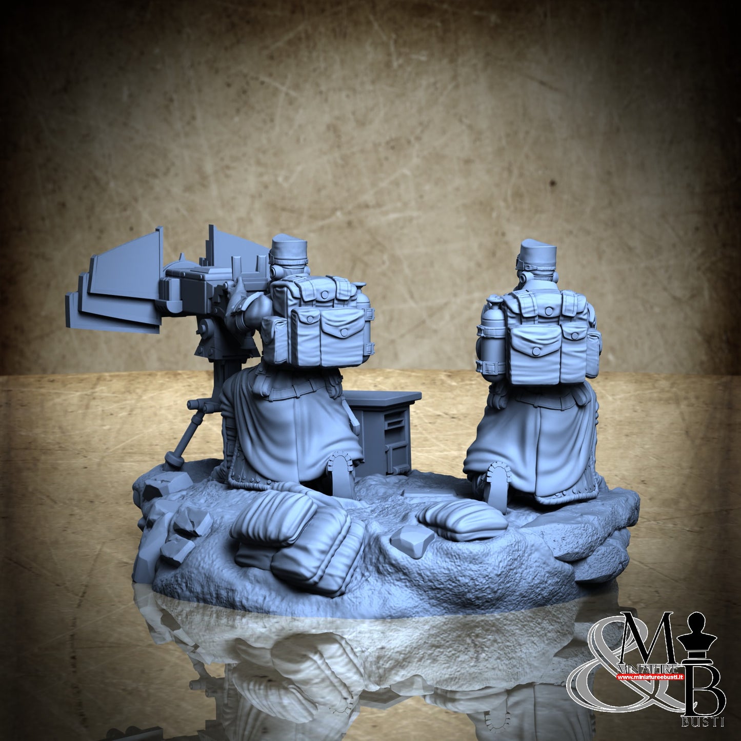 Morior Heavy Infantry - Dual Gun Crounched Spotter