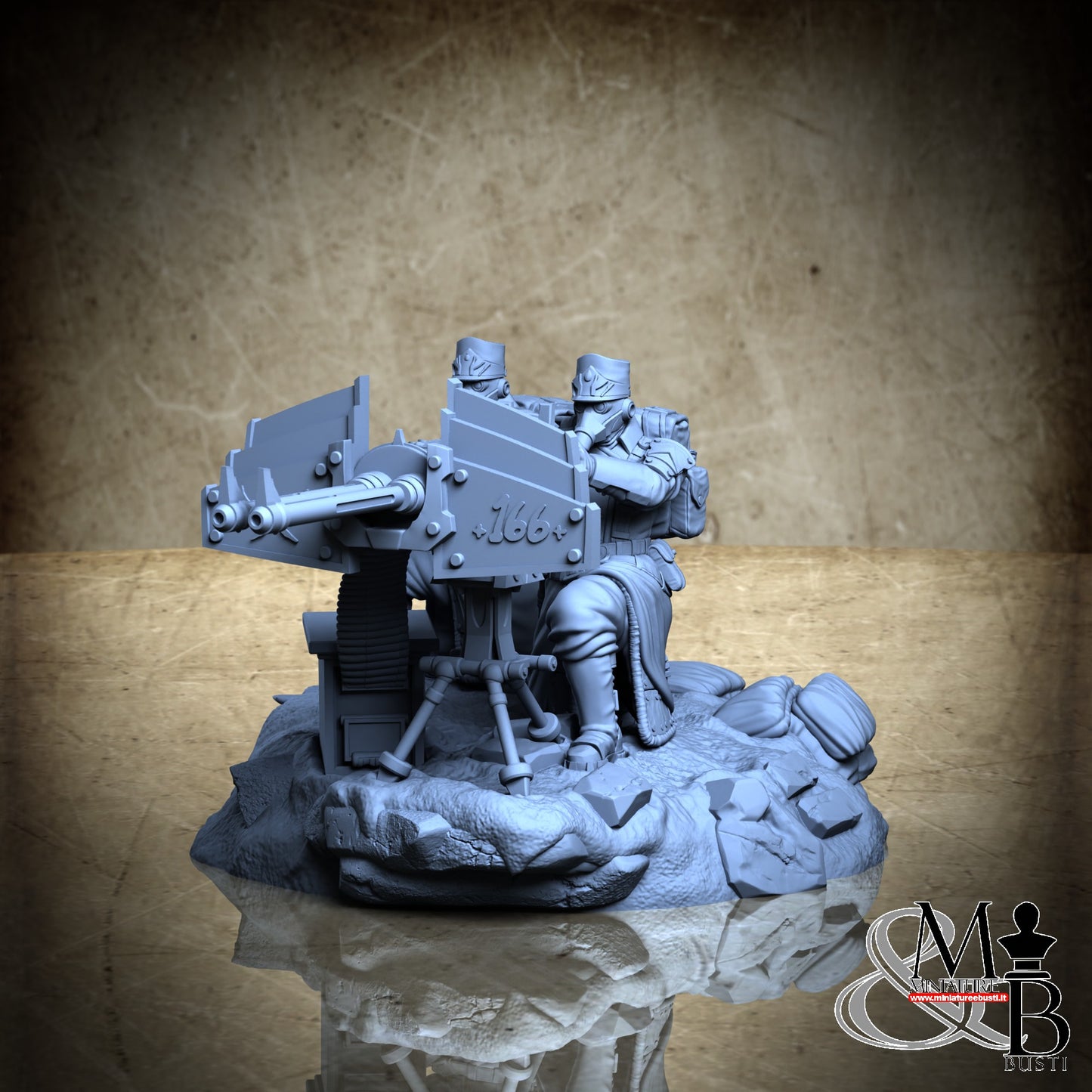 Morior Heavy Infantry - Dual Gun Crounched Spotter