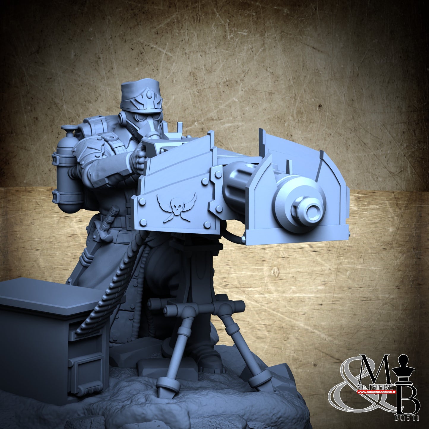 Morior Heavy Infantry - Heavy Machinegun Crounched Spotter