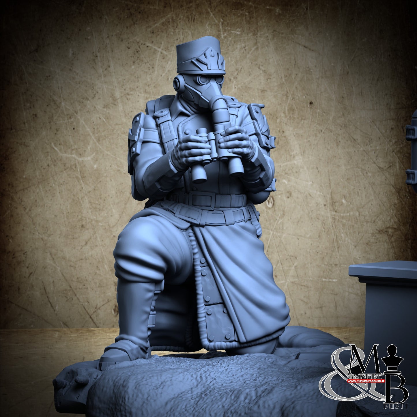Morior Heavy Infantry - Heavy Machinegun Crounched Spotter