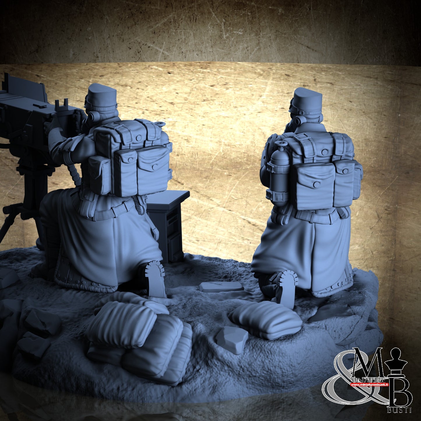 Morior Heavy Infantry - Heavy Machinegun Crounched Spotter