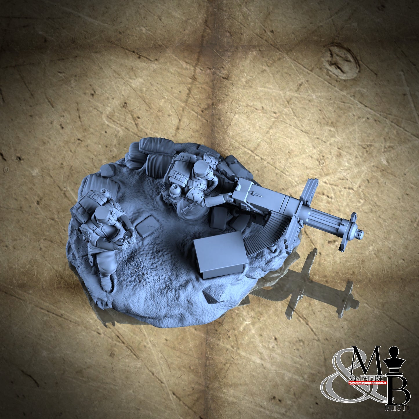 Morior Heavy Infantry - Heavy Machinegun Crounched Spotter
