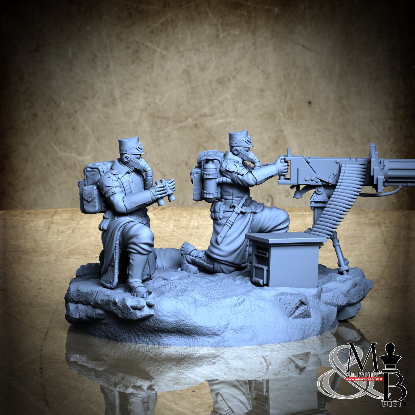 Morior Heavy Infantry - Heavy Machinegun Crounched Spotter