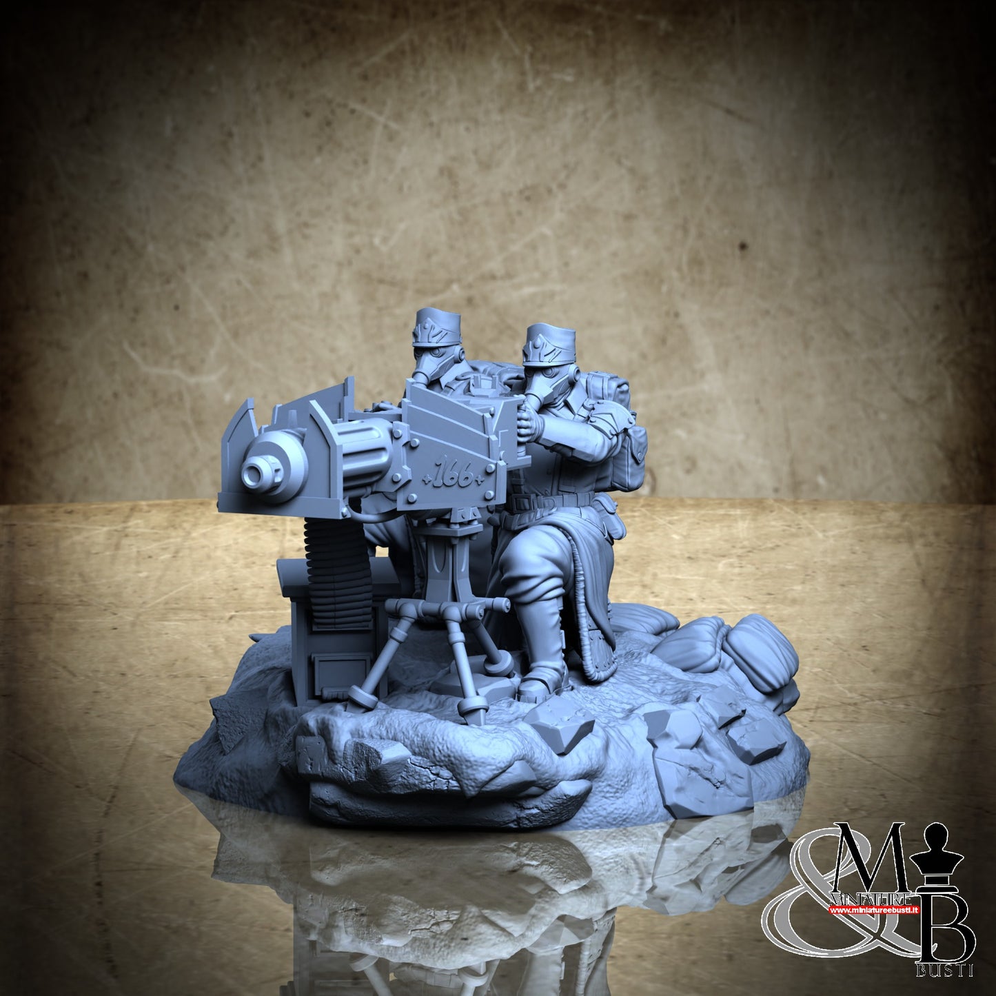 Morior Heavy Infantry - Heavy Machinegun Crounched Spotter