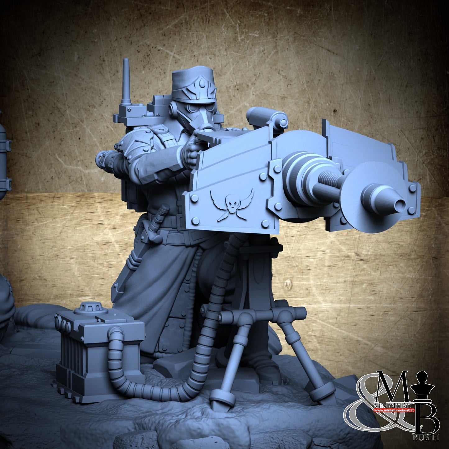Morior Heavy Infantry - Lasercoil Gun Crounched Spotter