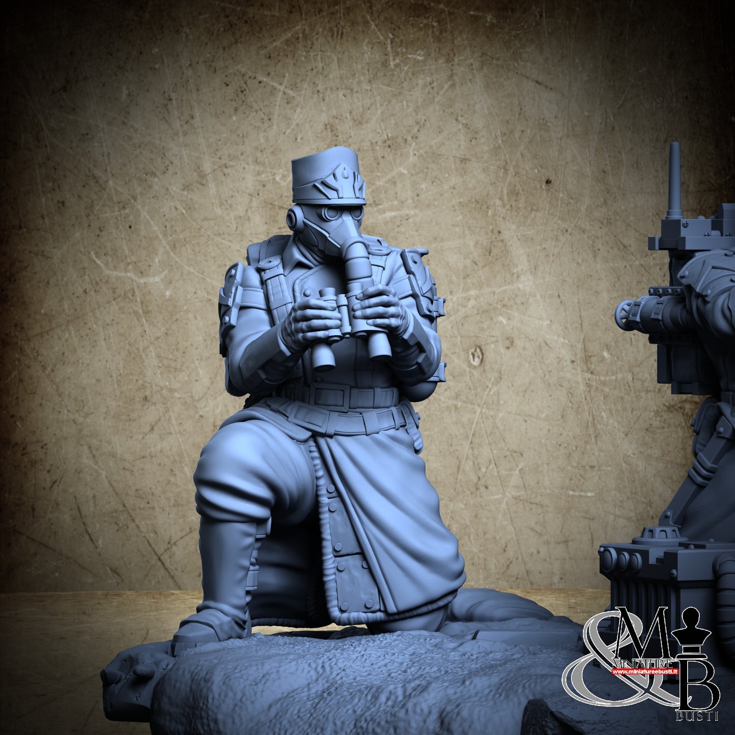 Morior Heavy Infantry - Lasercoil Gun Crounched Spotter