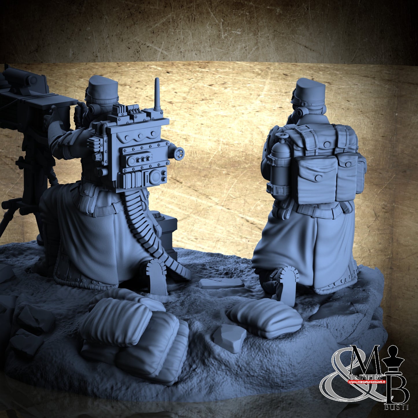 Morior Heavy Infantry - Lasercoil Gun Crounched Spotter