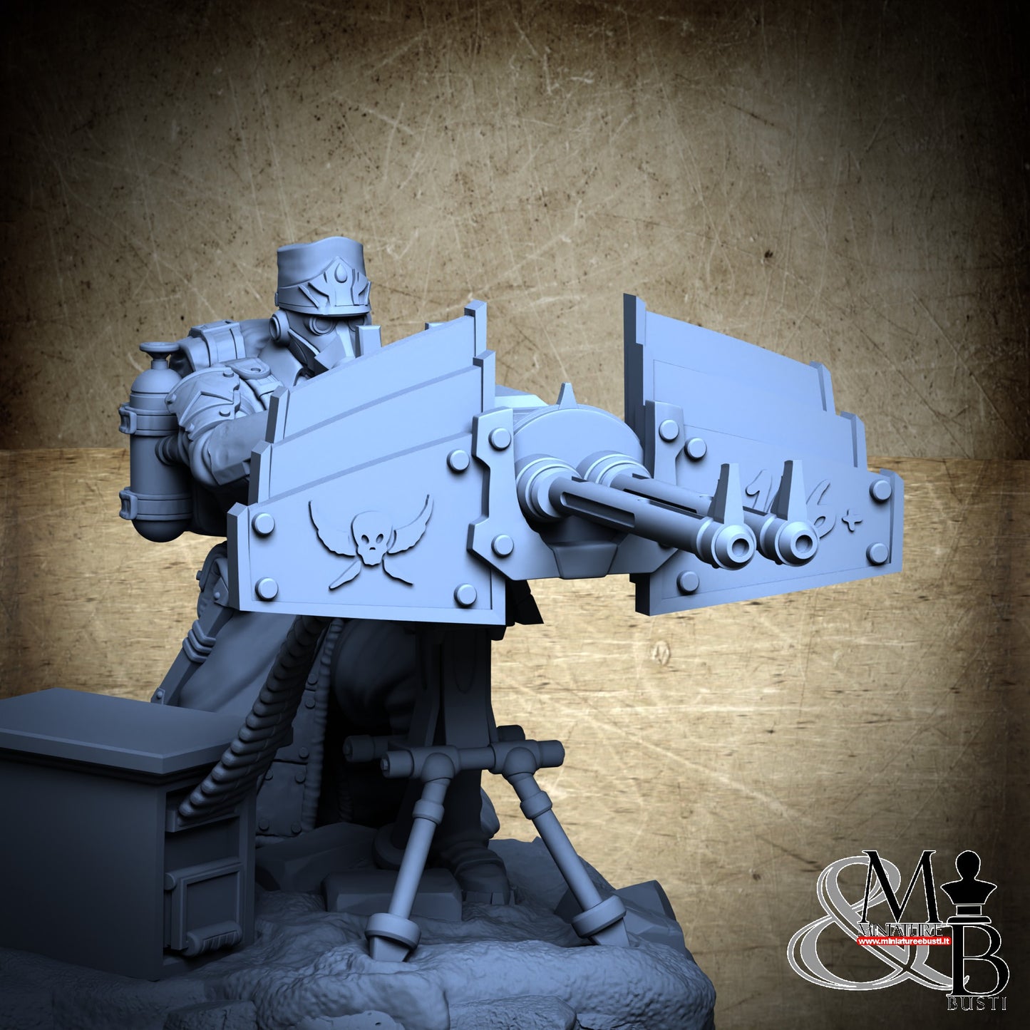 Morior Heavy Infantry - Dual Gun Standup Spotter