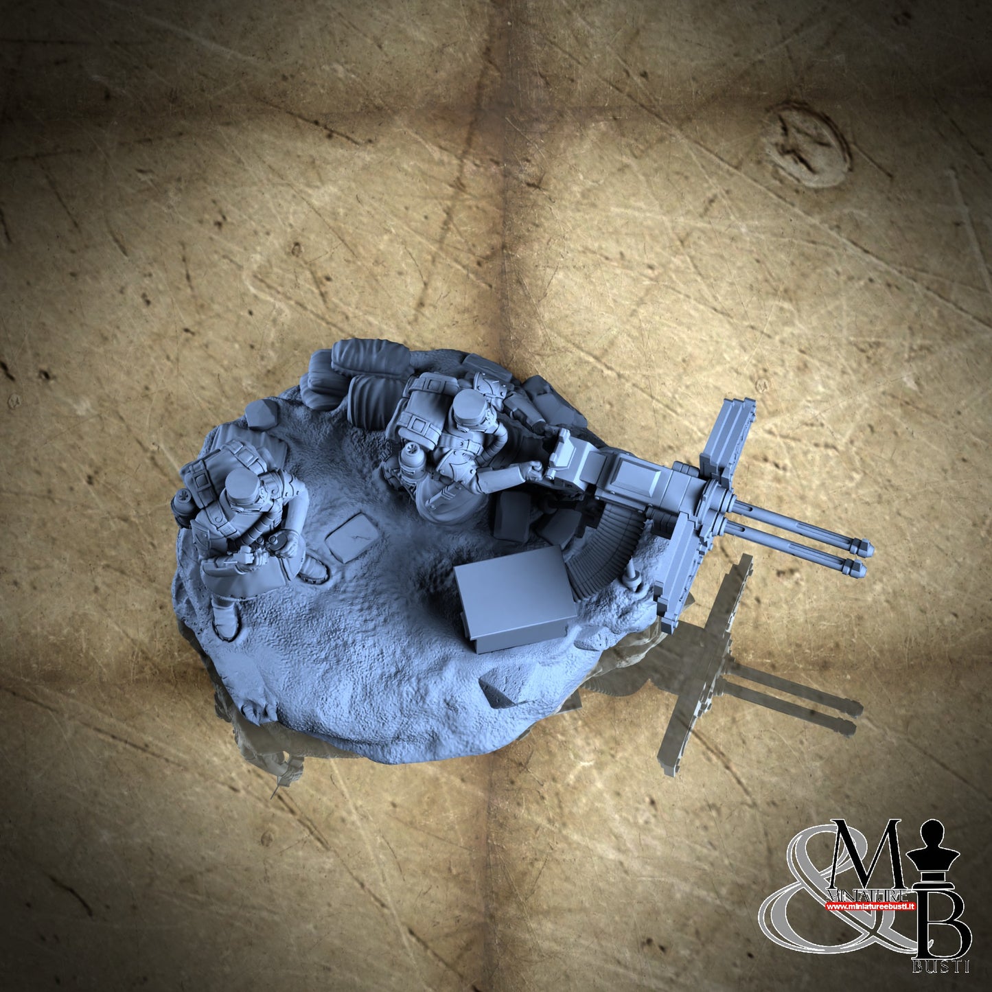 Morior Heavy Infantry - Dual Gun Standup Spotter