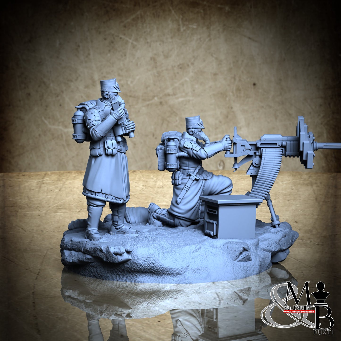 Morior Heavy Infantry - Dual Gun Standup Spotter