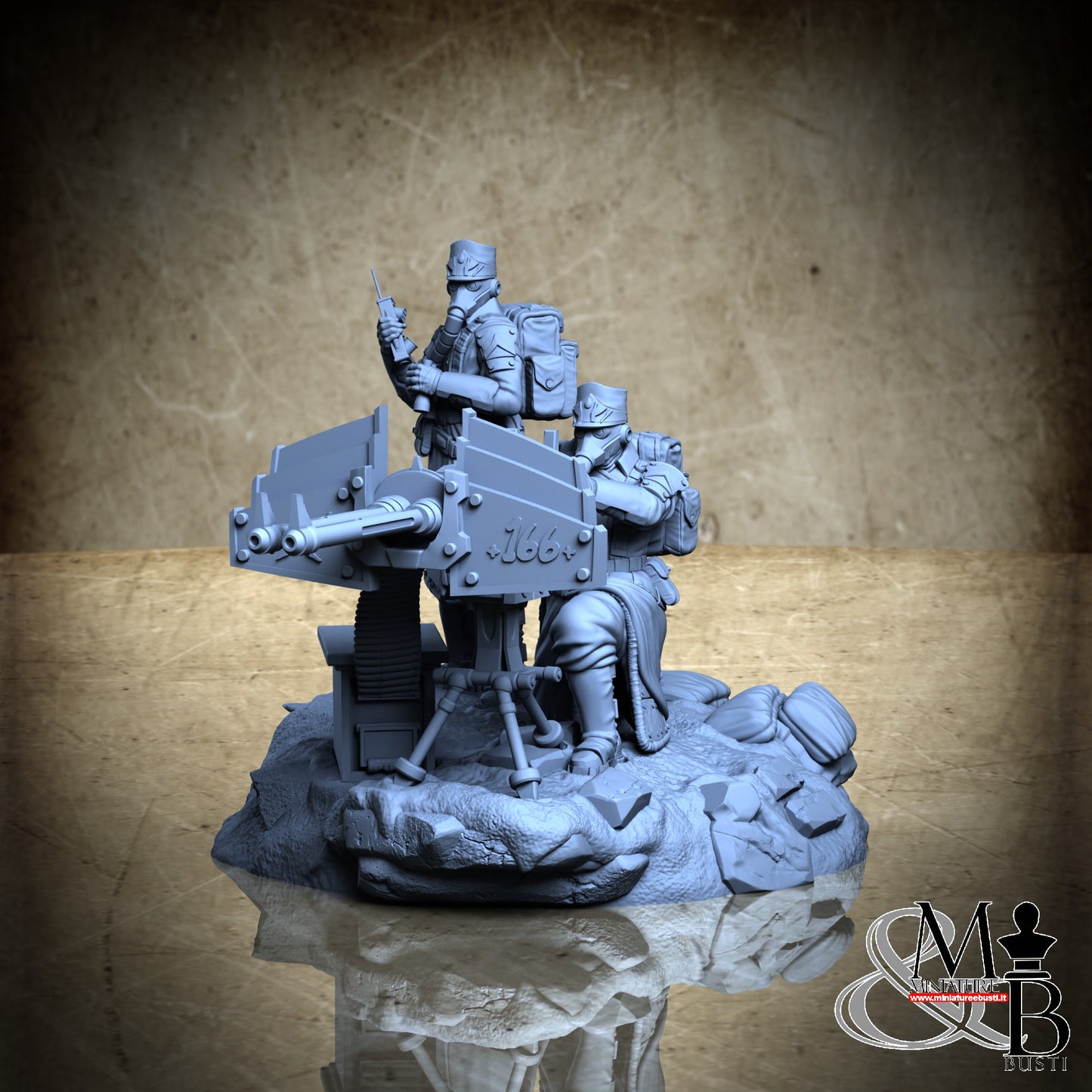 Morior Heavy Infantry - Dual Gun Standup Spotter