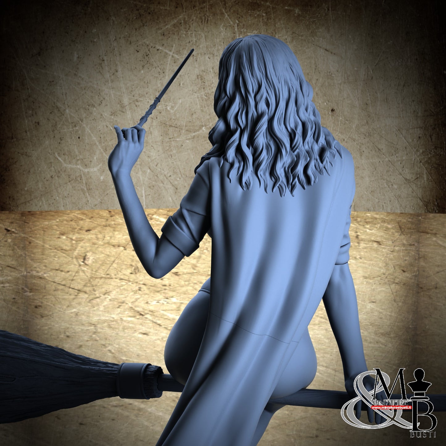 Adult Witch with broom (25 years) - SFW