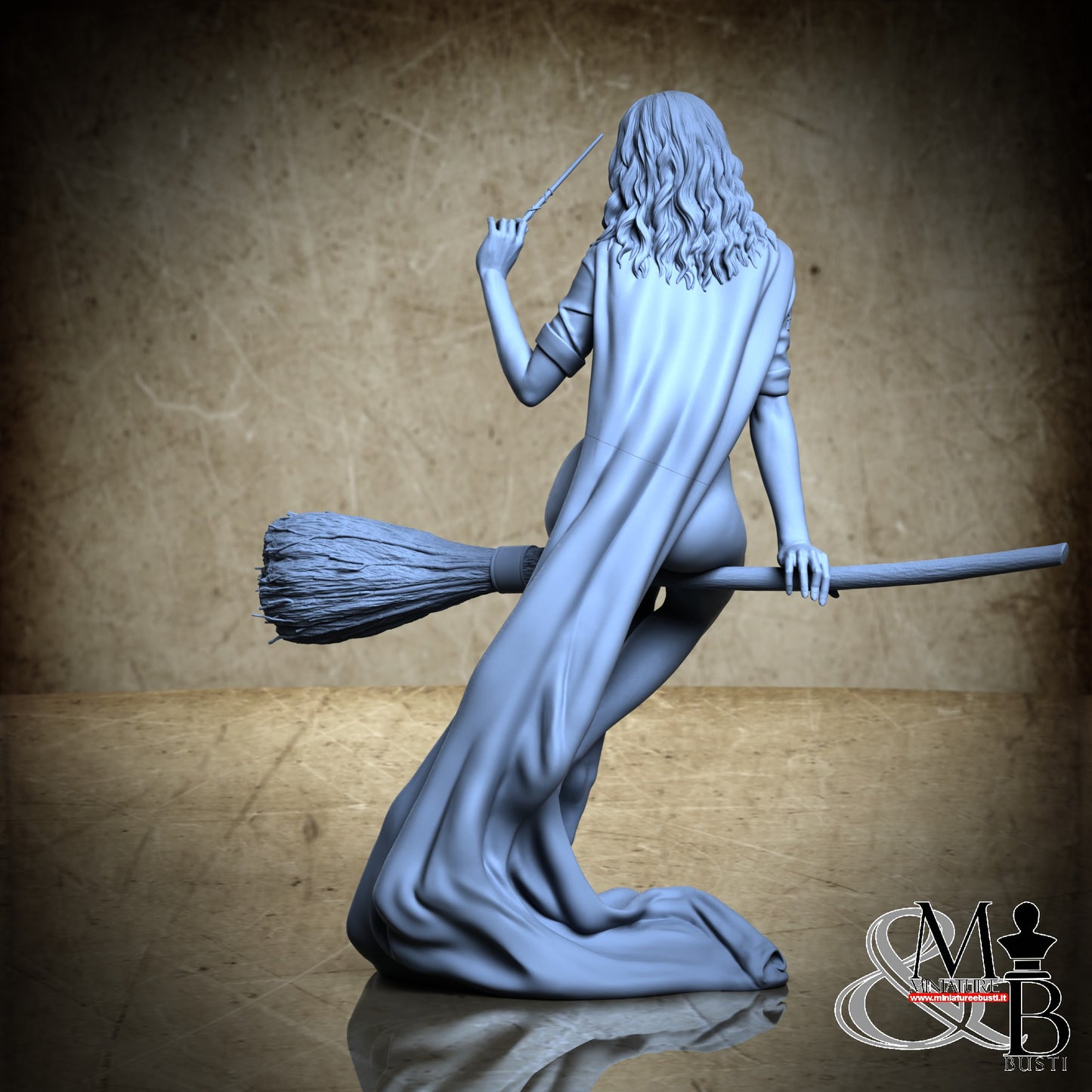 Adult Witch with broom (25 years) - NSFW