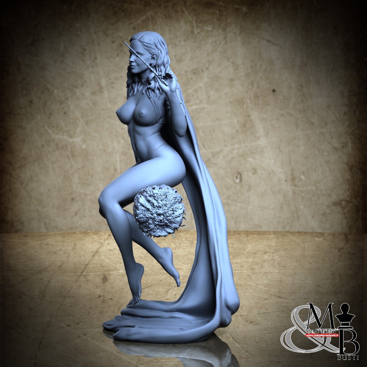 Adult Witch with broom (25 years) - NSFW