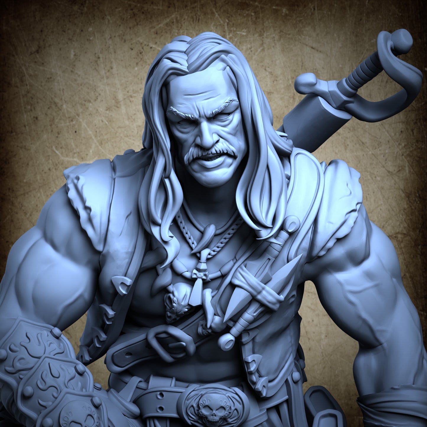 Ignacio the blade - Face without skull paintings